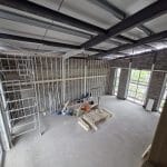 Main church space being prepared - April 2025